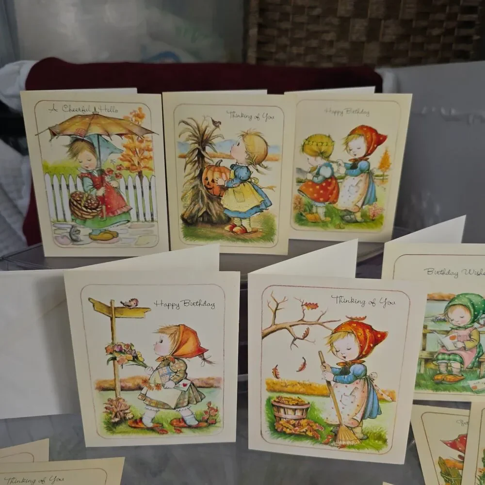 Vintage Anneliese Little Helpers Little Children Greeting Cards w/Env Unused